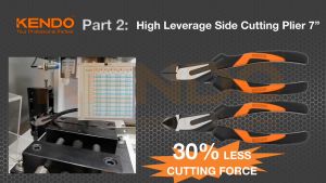 Kendo High Leverage Side Cutting Pliers For Heavy Duty Cutting 10208 & 10209