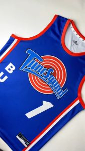 Jersey Bugs Tune Squad 1 BIRU BLUE SPACE JAM - Swingman Bola Basket NBA