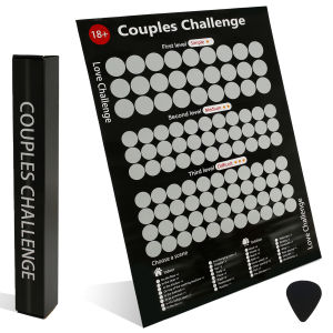 100 กิจกรรมในวันที่ Night คู่ Dating Scratch Off โปสเตอร์วันวาเลนไทน์ Scratch Off โปสเตอร์ตลกรักเกม Scratch Off โปสเตอร์