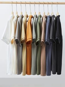 Áo Thun Polo Tay Ngắn Màu Trơn Cho Nam Mùa Hè Mỏng Thường Ngày Cổ Polo Tay Lửng Bằng Lụa Băng Thoáng Khí Thoải Mái