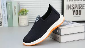 Old Beijing Cloth Shoes Mens Non-slip Wear-resistant Casual Shoes Spring and Summer Beef Tendon Bottom Breathable All-match Lazy Sneakers