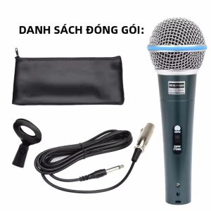 Micro Điện Dung Có Dây Chuyên Nghiệp Dành Cho Chơi Game Karaoke Trên PC Với Bộ Micro Cầm Tay Có Hoa Văn Cực Hướng Siêu Tim Để Phát Trực Tiếp Và Ghi Âm