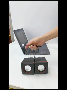 USB 2.0 Mini Portable Speakers Computer SoundBox with 3.5mm Stereo Jack and USB Sound Bytes