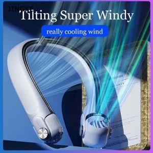 USB ชาร์จพัดลมเงียบ 3 ปรับคอพัดลมคูลเลอร์มินิ - แบบพกพาพัดลมคอ Bladless 3