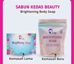 Brightening soap by kedas beauty original ( bonus hadiah) jaminan uang kembali bila produk tidak ORI.