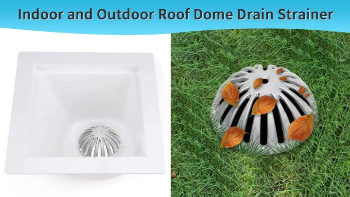 Floor Sink Strainer Heavy Duty Aluminum Dome Sink Drain Strainer Floor Drain Cover for Kitchen, Restaurant, Bar, Buffet or Food Service 12" Floor. 5-1/4" Diameter x 2-1/4"H（1PCS）