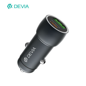 Diwa DEVIA Rapid Series PD30W plus QC18W Metal Fully Compatible Fast Car Charger One-To-Two Vehicle Universal Adapter