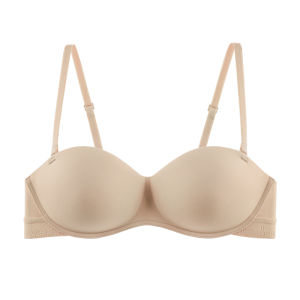 MiiOW | Soft Support Womens Bra Gather Small Chest Anti-Sagging Side Breast Collection Beautiful Back Bra Nylon Fabric V-Neck Design