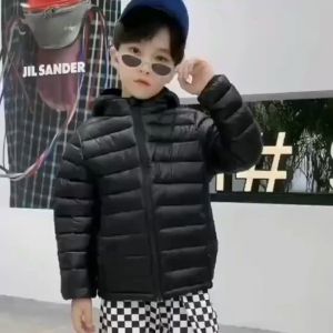 OECE เสื้อแจ็คเก็ตเด็กแบบมีไฟดาวน์สำหรับเด็กชายและเด็กหญิง เสื้อแจ็คเก็ตบุนวมแบบสั้นสำหรับทารกแรกเกิด เสื้อคุมเด็ก เสื้อกันหนาวของเด็ก