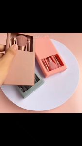 Kuas Make Up 5PCS Plus Cermin Set Portable Kuas-KS047