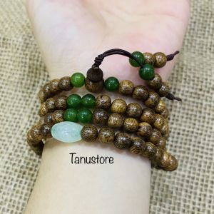 DÂY TRẦM TỐC 108 HẠT MIX ĐÁ MÀU THEO BÀNG MỆNH- ĐEM LẠI MAY MẮN- TANUSTORE
