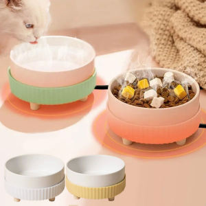USB Constant Heating Temperature Pet Heated for Outdoors Rechargeable Accessories Water Feeding Feed Bowl Icing