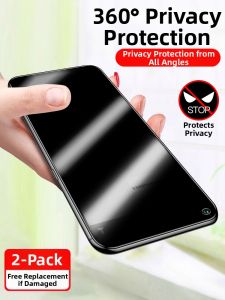 JLD | Anti-Spy Full Coverage Screen Protector Anti-Fingerprint Tempered Glass Film
