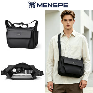 MENSPE Mens Shoulder Bag Large Capacity Messenger Bag Business Bag Waterproof Travel Bag Sports Bag Cross Body Bag Lightweight Casual Bag Leisure Sport Street Bag