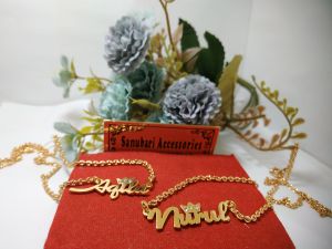 Kalung Ukir Nama Blink-Blink Bisa Costume Pakai Nama Sendiri