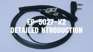 For Kenwood/WLN/Cignus/Baofeng radio earpiece 2 Pin wire in-Line Mic/PTT Swivel Earpiece Earphone Headset HandsFree Headphone