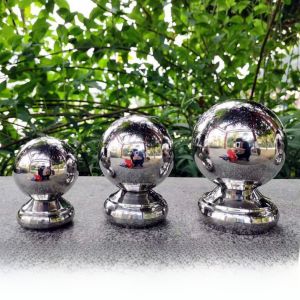 เก้าอี้ลูกบอลสแตนเลสแบบติดกันสำหรับบันได ลูกบอลทรงกลมประดับตกแต่ง 38/51/60/63/76/89/102 อุปกรณ์เสริมลูกกลิ้งเหล็ก