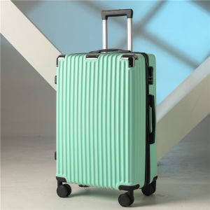 กระเป๋าเดินทางแบบเปิดล็อคแบบทันสมัย ​​กระเป๋าเดินทางสำหรับผู้ชายและผู้หญิง ขนาด 24 นิ้ว ปิดด้วยล็อคแบบรหัสผ่าน น้ำหนักเบา พร้อมซิป กระเป๋าใส่คอมพิวเตอร์