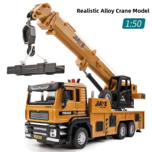 jiaye toys | Realistic Sound and Light Crane Truck Model 1:50