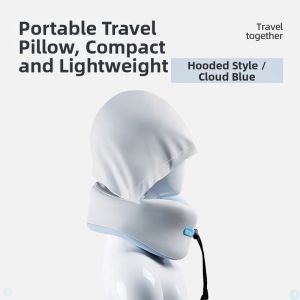 OSEAGLE | Neck Support Portable U-Shaped Pillow with Hood Eye Protection
