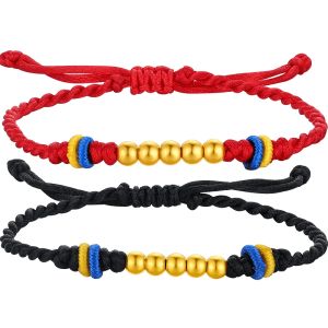 Couples Gift Lucky Gold Beads Bracelet