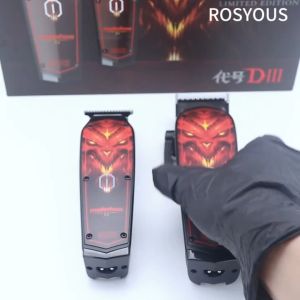 MadeShow D3 M10+M11 New Professional Hair Clipper+Trimmer Set 0.1mmMair Cutting Machine Cutting T Blade High Speed High Quality