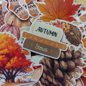 21pcs Autumn Season Sticker Pack for Journal Scrapbook Decorative and Design Element | Fib and Pap