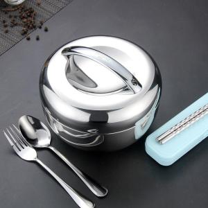 Hộp Đựng Cơm Bằng Thép Không Gỉ Di Động Chai Đựng Cơm Có Nắp Hộp Đựng Cơm Trưa Cho Phụ Nữ Và Trẻ Em Hộp Đựng Cơm Trưa Kiểu Nhật Bản