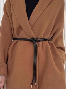 New PU Leather Rope Thin Belt Women Fashion Decorative Knotted Waist Rope Simple Skirt Coat Waist Belts Strap