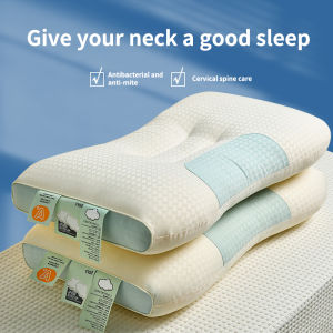 Two-tone Patchwork Sleeping Pillow Core Cervical Pillow Star Hotel Fiber Pillow Core Sleep Pillow