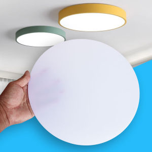 Acrylic Light Shade PC Transparent Board Ceiling Light Replacement Lamp Shell Accessory round Macaron Series Light Cover Board
