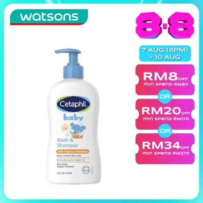CETAPHIL Baby Wash & Shampoo With Organic Calendula 400ML