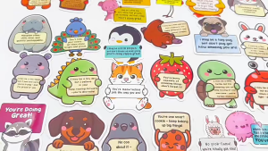 50pcs cute cartoon animal stickers for children notebooks stationery luggage notes waterproof