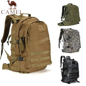Camel Outdoor Sport Tactical Climbing Mountaineering Backpack Camping Hiking Trekking Rucksack Travel Outdoor Bag 55L 3D