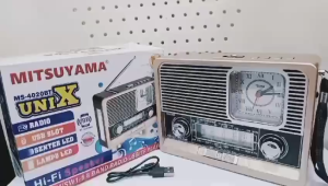 Radio Speaker Jam Senter AUX Mitsuyama MS-4020BT UNIX 3" Woofer Cas/Radio Speaker Cas/Mitsuyama Wireless Karaoke Speaker KTV MS-4020BT Series KTV - Radio Jadul ~TFA