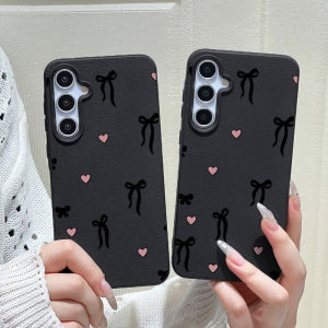 Phone Case for Samsung Galaxy S26 S25 S23 Ultra S24 FE A57 A56 A55 A54 A53 5G A07 A06 A15 4G Cases Bows Hearts Gentle Girl Vibe