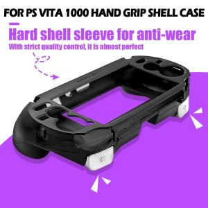 Black White For PS VITA 1000 PSV1000 Game Hand Grip Handle Holder Joypad Stand Case Shell Protect with L2 R2 Trigger Button