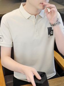 HENGYUANXIANG | Hengyuanxiang Mens Polo Shirt Short Sleeve Summer Thin Casual Fashionable Half Sleeve T-shirt Turn-down Collar Breathable Tee