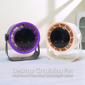 2025 New 100 Speed High-speed Circulating Fan For Household Use Multifunctional Desktop Circulation Fan LED Digital Display Quiet Wall Ceiling Fan