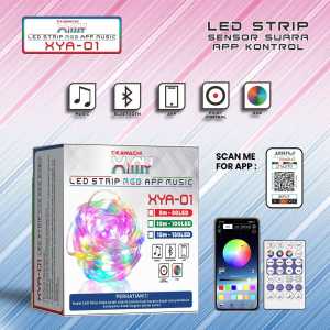 Lampu LED Strip Warna Warni USB Bluethooth Kawachi XIMY XYA-01