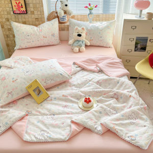 JoynCleon | Dual-Layer Summer Quilt 1.5 A Grade Four-Piece Set