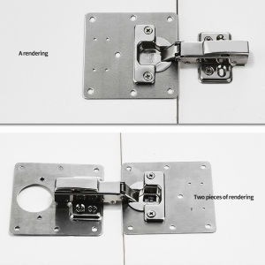 Hinge Repair Plate Stainless Steel Cabinet Furniture Drawer Hinge Repair PlateWith screws