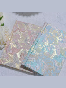 Dy Butterfly Design A5 Diary Notebook High Value Gold Thread Bound Removable Pages Green Pink Energy Boost Hard Cover Gift