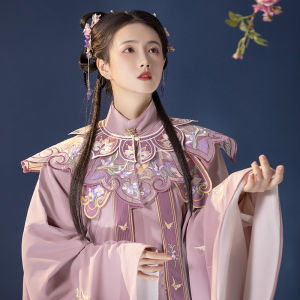 Trang Phục Hanfu Đỏ Trung Hoa Mới Trang Trí Lễ Hội Gió Trang Trí Cổ Áo Nữ Tua Rua Phong Cách Trung Hoa Thêu Nhỏ