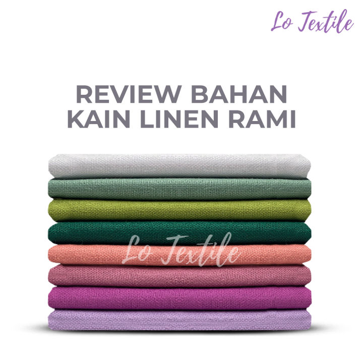 Kain Katun Linen Rami Premium 0.5 Meter (Seri 2)