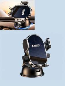 360° Rotating Dashboard Car Phone Holder - Suction Cup Base Auto Lock Shockproof Universal Navigation Mount