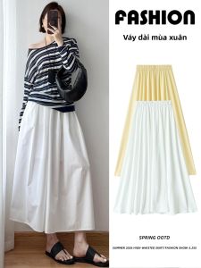 YIFANSHI | Chân Váy A-Line Dài Trung Bình Cao Waisted Giúp Giam Mỡ