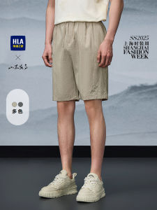 กางเกงขาสั้นลำลองชาย ชุดเสื้อเชิ้ต ทรงตรง คอลเลกชั่นฤดูร้อน 2025 กางเกงขาสั้นทรงตรง ทรงหลวม ผ้าผสมโพลีเอสเตอร์