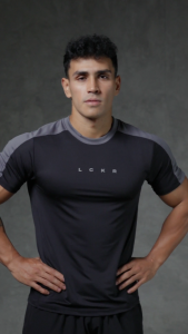 Lockerwear Kaos Gym Fitness Running Lari Sport Pria Lengan Pendek Baju Olahraga Quick Dry Slim Fit