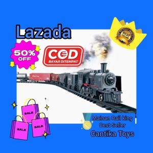 Mainan Anak  - Mainan Kereta Api Jumbo Rail King 13 pcs MURAH
